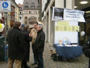 Infostand anläßlich Bischofskonferenz Freiburg