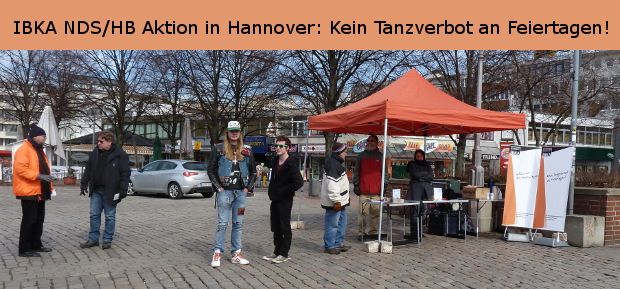Aktive und Unterstützer bei bitterer Kälte auf dem Steintorplatz in Hannover